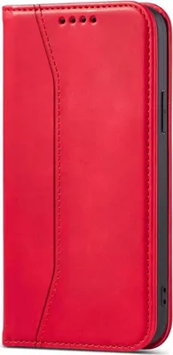 Produktbild von Magnet Fancy Case fr iPhone 14 Plus mit Kartenfach, Rot