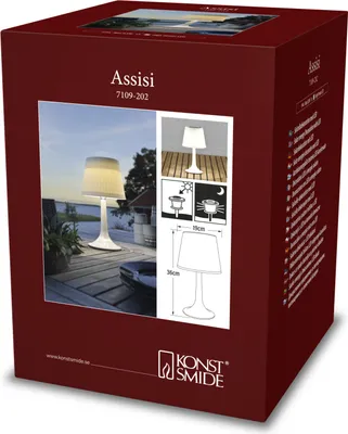 Immagine prodotto di Lampada da tavolo solare Konstsmide Assisi Bianco - 7109-202