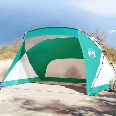 Obrázok produktu pre Plážový stan morská zelená 274x178x170/148 cm 185T polyester