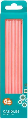 Produktbild von Perlenkerzen, hellrosa, 15,5 x 0,44 cm, 8 Stück – Godan