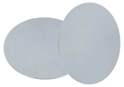 2 runde Stahlplatten, 1,5 mm x 200 mm, A36-Stahl, schwarz