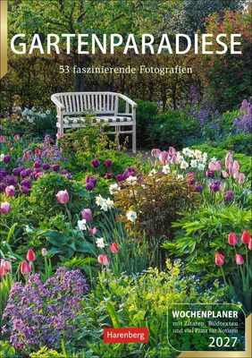 Produktbild von Gartenparadiese Wochenplaner 2027 - 53 faszinierende Fotografien
