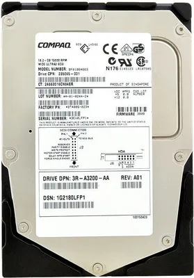 Produktbild von Festplatte HP Compaq BF01864663 18.2GB 15000Rpm SCSI 80-PIN 3.5'' Zoll