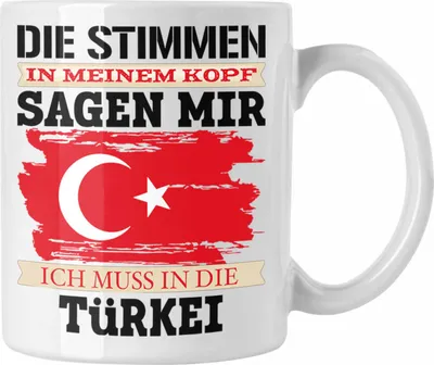 Produktbild von Trendation - Türkei Tasse Geschenk für Türken Urlaub Land (Weiß)