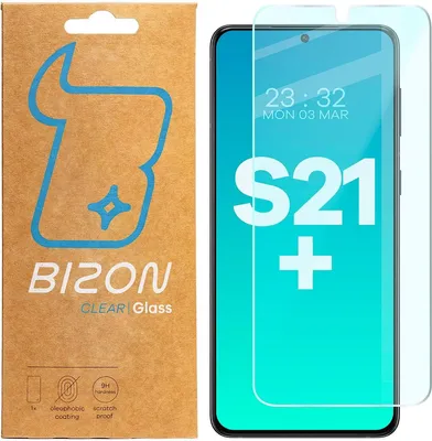 Produktbild von Bizon Panzerglas Clear für Galaxy S21 Plus