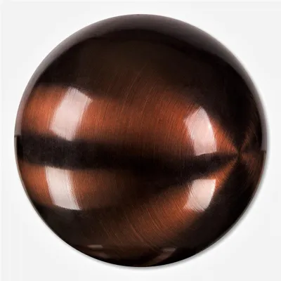 Produktbild von BUNTE EDELSTAHL-KUGEL matt gebürstet ca. 60mm / 6cm FARBIG BRAUN