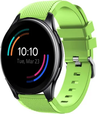 Produktbild von Strap-it OnePlus Watch Silikonarmband (Hellgrün)