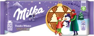 Zdjęcie produktu dla Milka Tender Winter Czekolada Mleczna Z Nadzieniem 90G