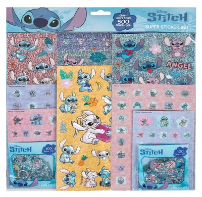 Image de Set de 500 autocollants Lilo & Stitch