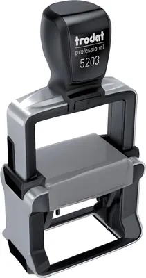 Produktbild von TRODAT 5203 - 49 x 28 mm - Schwarz - Grau