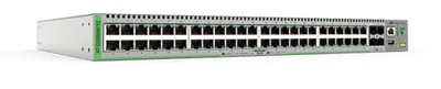Produktbild von Allied Telesis AT-GS980M/52-50, Managed, Gigabit Ethernet (10/100/1000), 100 Gigabit Ethernet, Vollduplex, Rack-Einbau, Wandmontage