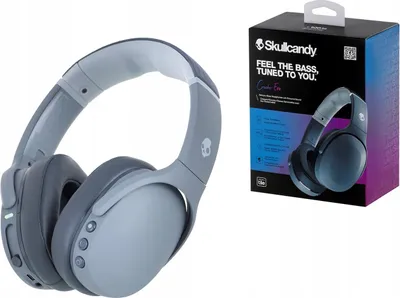 Produktbild von Skullcandy Crusher Evo Kopfhörer Kopfband 3,5-mm-Anschluss USB Typ-C Bluetooth Grau (S6EVW-N744)