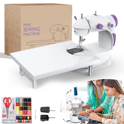 Produktbild von Mini-Nähmaschine, Tragbare Mini-Nähmaschine, für Kleidung, Vorhänge, Handwerk
