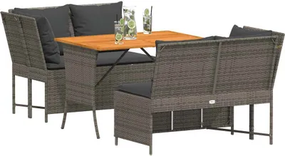 Zdjęcie produktu dla VidaXL 3365343, Ciemny Szary, Drewno akacjowe, Żywica, Stal, 750 mm, 720 mm