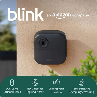 Produktbild von Blink B0DHLV4P1B, IP-Sicherheitskamera, Draußen, Kabellos, Wand, Schwarz, Cube