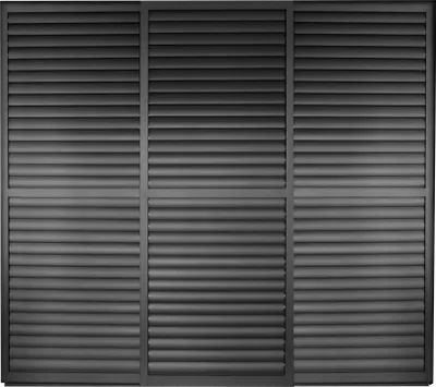 Immagine prodotto di Milani Home - laterale scorrevole con lamelle per pergola bioclimatica, 270 x 4 x 238 cm, antracite