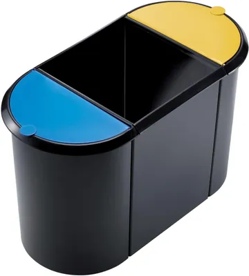 Obrázek produktu pro Helit H6103598, 38 l, Oválný, Plast, Vícebarevný, 555 mm, 550 mm