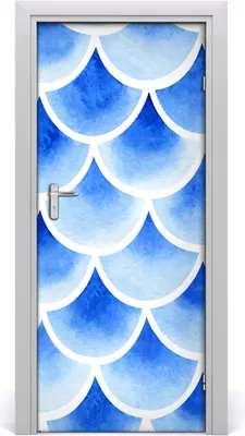 Produktbild von Tulup Türaufkleber 85x205 cm Dekorative Aufkleber Selbstklebend Wasserdichte Tapete Abnehmbar Schlafzimmer Wohnzimmer Wohnkultur - schuppig