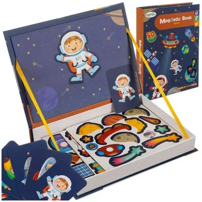 Produktbild von Kruzzel 24731 Magnetbuch „Weltraum“, 50 Teile