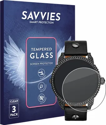 Produktbild von 3x Savvies Schutzglas für Diesel Mini Daddy Displayschutz 9H Glas klar transparent