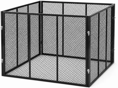 Produktbild von HomeLuxWorld Garten Komposter Metall 750L 100x100x75 cm Schwarz