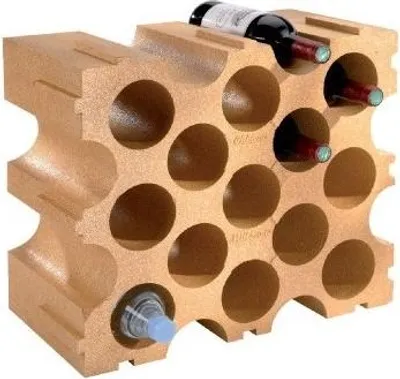 Image de Casier à Bouteilles Mottez Polystyrène 15 Bouteilles Empilable - Mottez