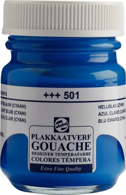 Produktbild von Talens Extra Fine Gouachefarbe Light Blue Cyan 50 ml 1 Stck