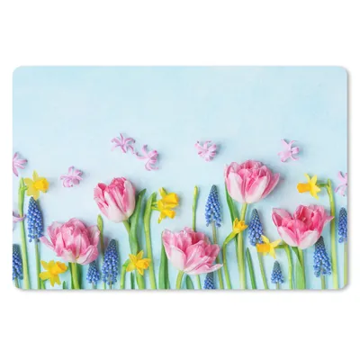 Produktbild von MuchoWow® Schreibtischunterlage Stillleben - Blumen - Frühling 60x40 cm - XXL Mauspad - Großes Mauspad