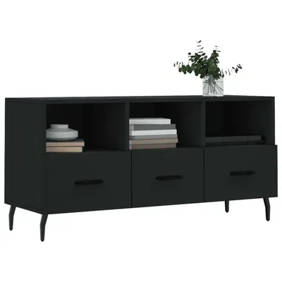 Produktbild von "im Sonderangebot"TV-Schrank Industriestil - CLORIS - Fernsehenschrank - Schwarz 102x36x50 cm Holzwerkstoff - DEMöbel3920979