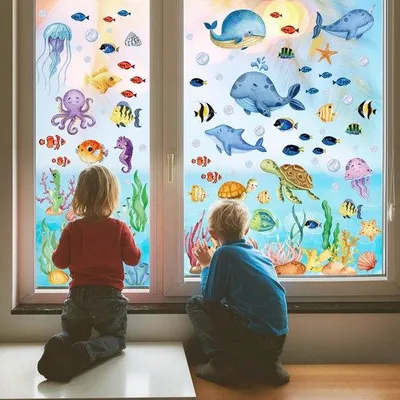 Produktbild von Unterwasserwelt Fenstersticker für Kinderzimmer