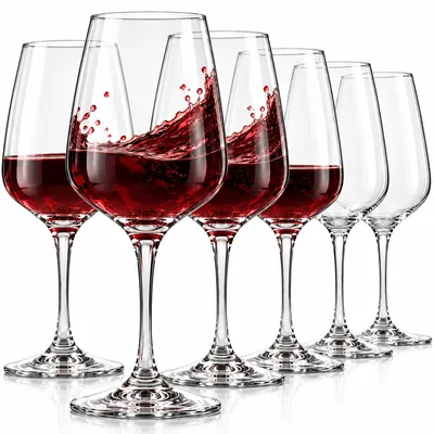 Produktbild von Weingläser 6er Set Weißweingläser Stielgläser Weinglas Wein Glas Gläser 435 ml