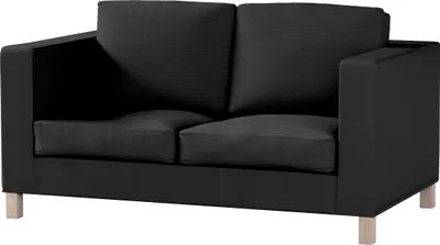Produktbild von Dekoria Bezug für Karlanda 2-Sitzer Sofa nicht ausklappbar, kurz, schwarz, 60cm x 30cm x 50cm