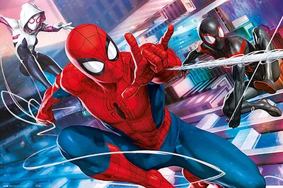 Produktbild von Poster marvel spider-man peter, miles & gwen