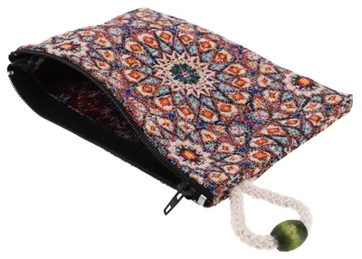Produktbild von Gobelin Kosmetiktasche, Kramtäschchen, Geldbeutel - Modell 7, Uni - Erwachsene, Mehrfarbig, Viscose,Baumwolle, 15*10,5*2 cm, Kleine Taschen für Kosmetik, Schreibzeug, Mehr
