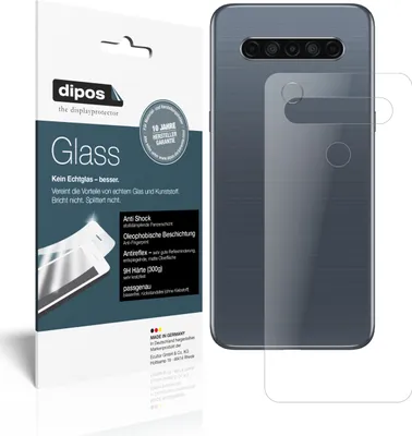 Zdjęcie produktu dla 2x folia ochronna do LG K61 tył matowy - folia antywstrząsowa 9H dipos Glass szkło plastikowe