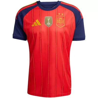 Immagine prodotto di No name no number Maglia da casa a 2 stelle della Spagna per i Mondiali 2026, campionessa del mondo.misurare:XXL
