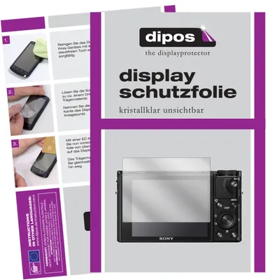 Produktbild von 5x Schutzfolie für Sony Cyber-Shot DSC-RX100 klar Displayschutzfolie Folie Display Schutz dipos