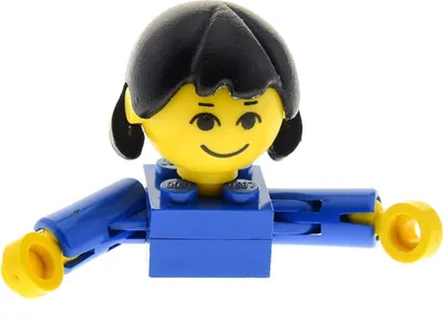 Produktbild von 1x Lego Homemaker Großkopf Figur Frau Kind blaux196 685px4c01