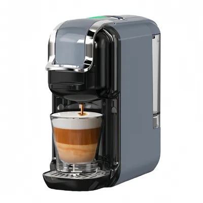 AIORBER 5-in-1 Kapsel Kaffeemaschine, Heiß & Kalt, 20 Bar Espresso, Nespresso, Dolce Gusto, Kaffeepulver, ESE-Pads, K-Cup Adapter, Grau