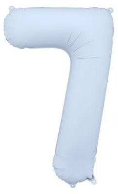Zdjęcie produktu dla Balon foliowy cyfra 7 86cm mglisty niebieski