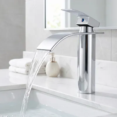 Produktbild von Homelody Wasserhahn Bad, Waschtischarmatur 304 Edelstahl, Waschbecken Armaturen Mischbatterie für Badezimmer Waschbecken handwaschbecken, Verchromt