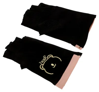 Produktbild von Fingerlose UV-Schutz-Handschuhe für Nagelkunst Elastische Atmungsaktive Maniküre Handschuhe ohne Finger Schweißabsorbierend für Nagellampenpflege