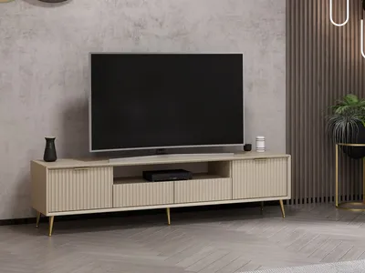 Produktbild von Skye Decor, Luxe, TV-Ständer, Sandstein, 100 % MELAMINBESCHICHTETE SPANPLATTEN, 180 x 45 x 35 cm