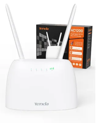 Image de Tenda 4G07 Routeur sans fil 4G Gigabit Ethernet Dual-Band (2.4GHz/5GHz) Blanc
