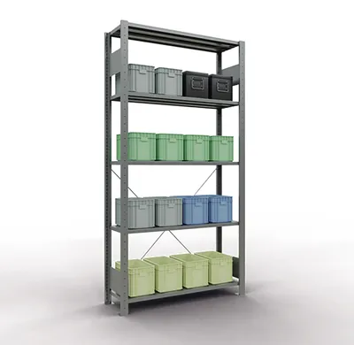 Produktbild von Regal MULTIplus150 12730 Grund 2.000x1.000x300mm 5 Böden verzinkt