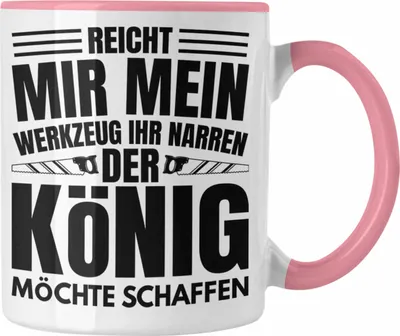 Produktbild von Trendation - Handwerker Tasse Geschenk Mechatroniker Hausmeister Geschenkidee Männer Spruch (Rosa)