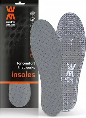 Produktbild von Arbeitsschuheinlagen mit Aktivkohle - Worker Walker Grey Fresh - Zuschneiden