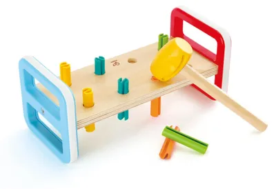 Immagine prodotto di banco di martelli in legno 10 pezzi 23 cm