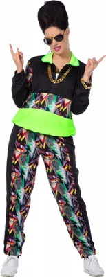 Produktbild von Retro 90's Trainingsanzug (Uni), Groesse:XL