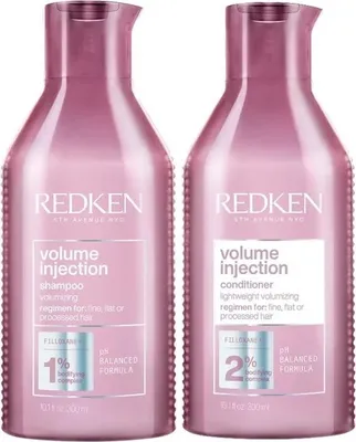 Produktbild von Redken Volume Injection Shampoo 300 ml + Spülung 300 ml